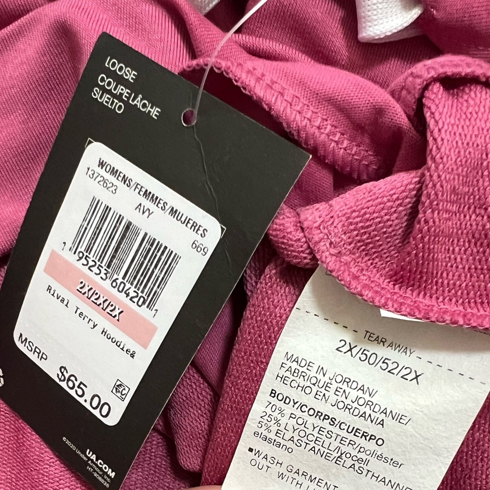 Under Armour women’s Plus Size Rival French-Terry Fleece Hoodie - Picture 6 of 6